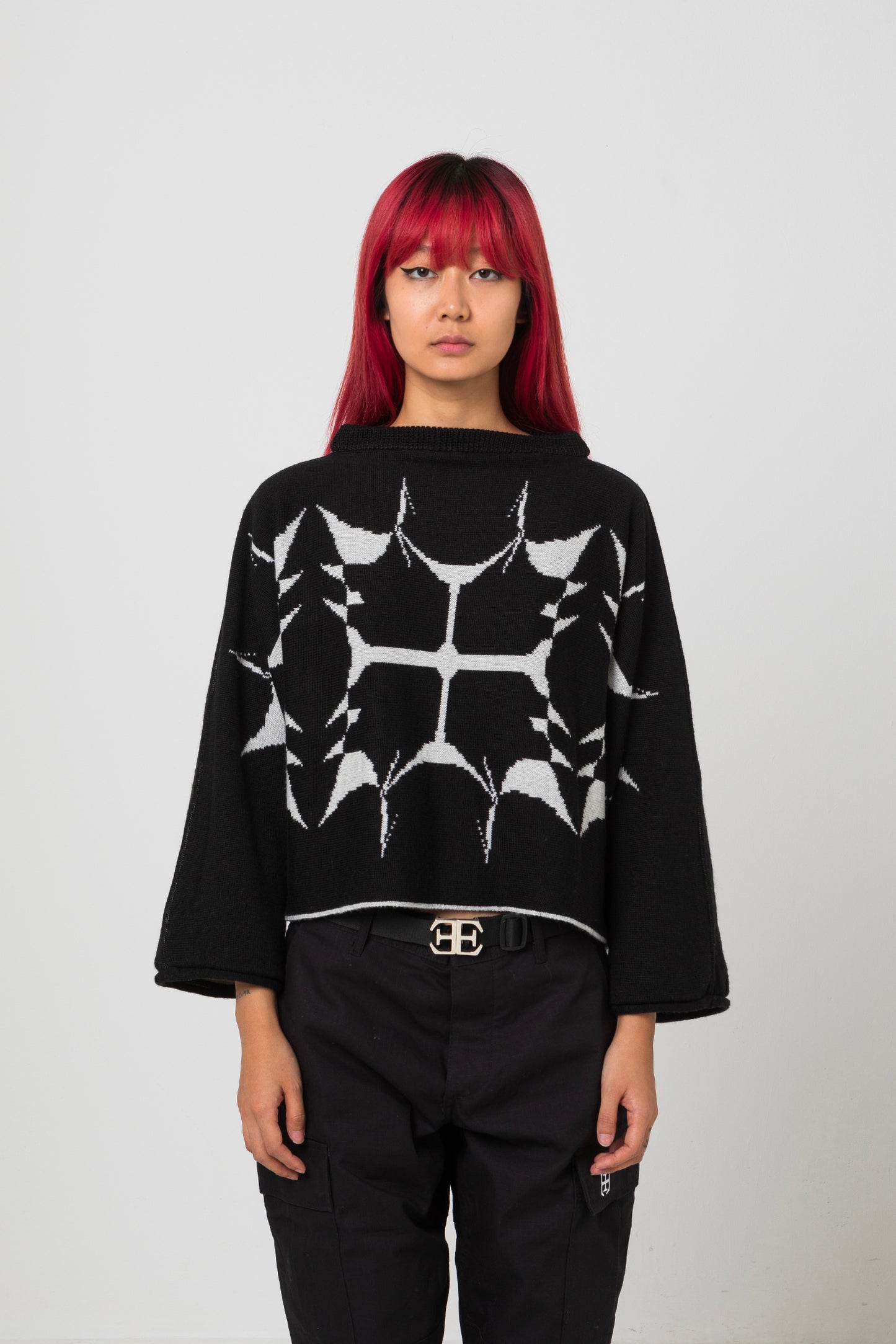 DOUBLE FACE MELENCOLIA KNITTED SWEATER