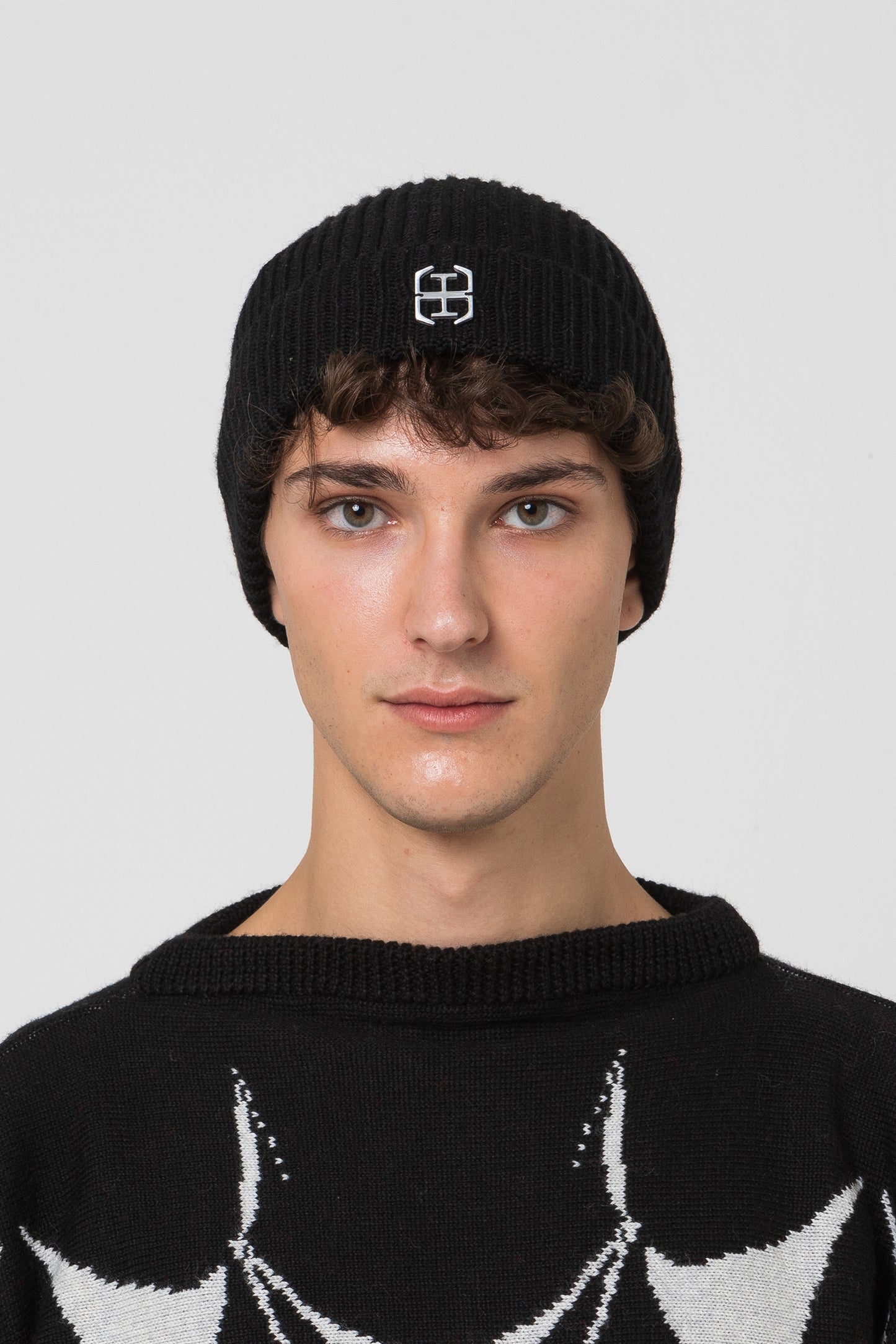 METALLIC LOGO BEANIE