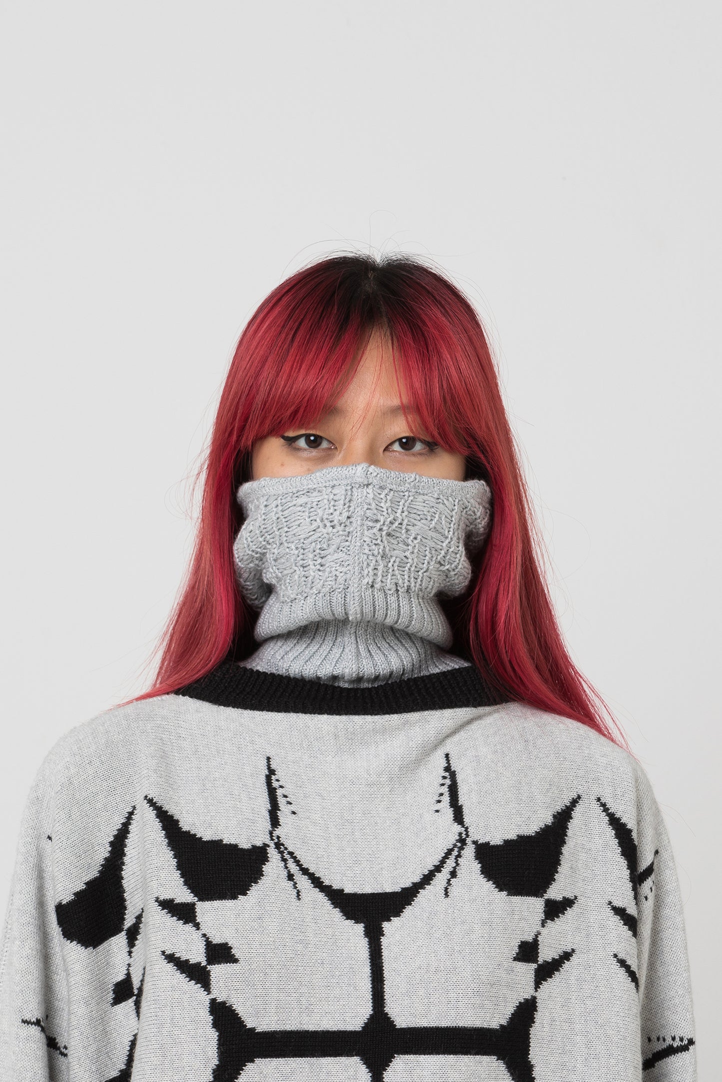 DOUBLE FACE KNITTED NECK WARMER