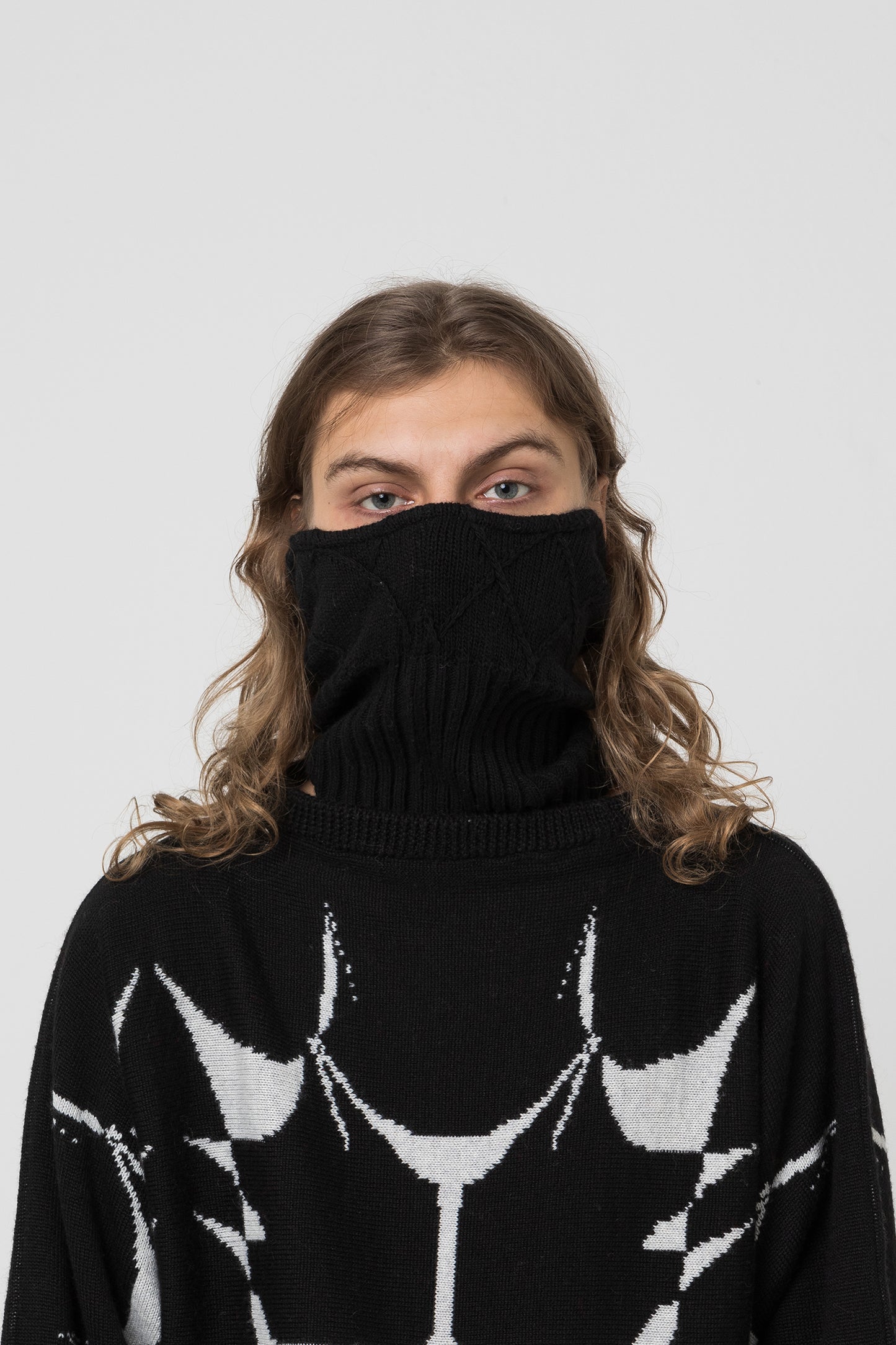 DOUBLE FACE KNITTED NECK WARMER