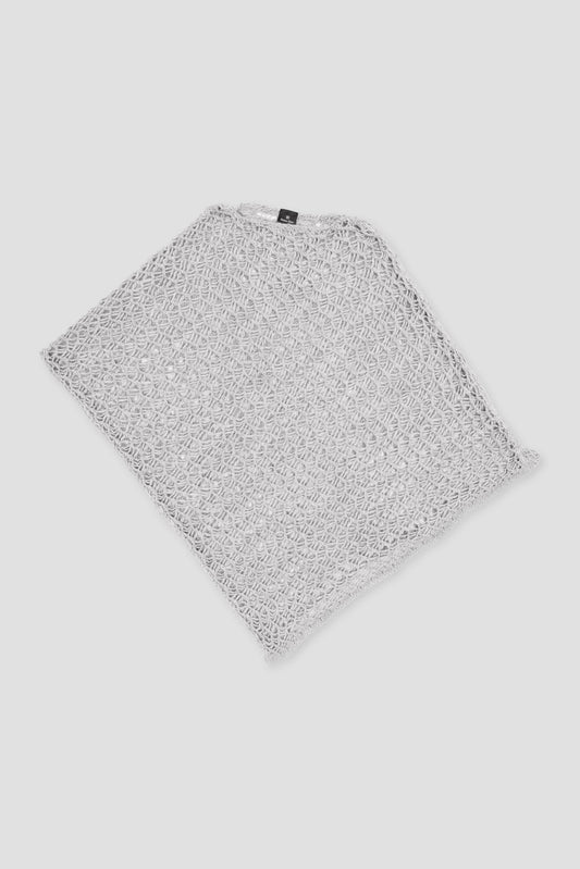 KNITTED NET PONCHO